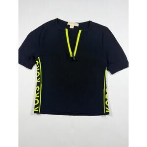 Women’s Michael Kors Black 1/4 Zip Logo Sweater – Size XS – Sample Piece